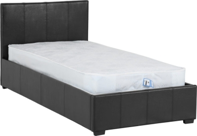 Image: 6877 - Waverley Single Storage Bed - Black